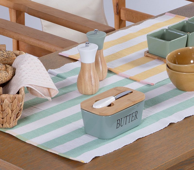 ΔΟΧΕΙΟ ΒΟΥΤΥΡΟΥ ΜΕ ΜΑΧΑΙΡΙ ΚΑΙ ΚΑΠΑΚΙ BRICK NEF-NEF HOMEWARE, ΚΕΡΑΜ-BAMBOO - Image 7