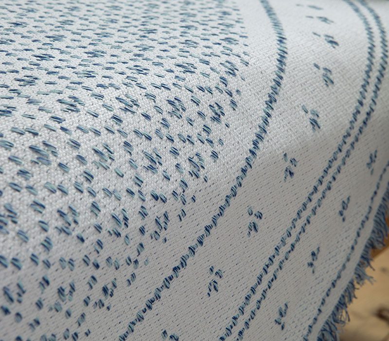 ΡΙΧΤΑΡΙ ΠΟΛΥΘΡΟΝΑΣ ISHMAR BLUE 170X180 NEF-NEF HOMEWARE, 50% BAMB-50% ΠΟΛ - Image 3