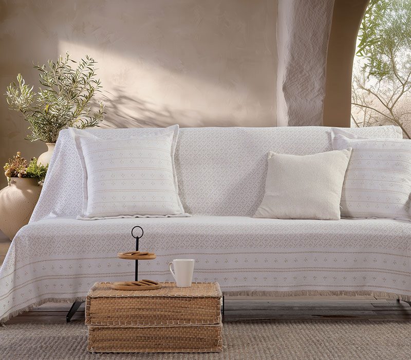 ΡΙΧΤΑΡΙ ΔΙΘΕΣΙΟΥ ΚΑΝΑΠΕ ISHMAR 170X250 NEF-NEF HOMEWARE, 50% BAMB-50% ΠΟΛ