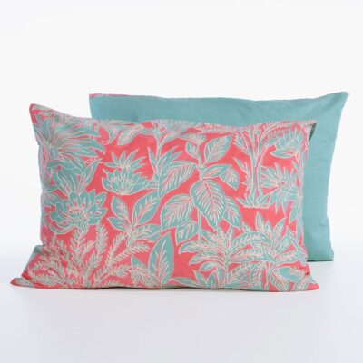 ΜΑΞΙΛΑΡΟΘHΚΗ CHARISMA 52Χ72 NEF-NEF HOMEWARE, 100% ΒΑΜΒΑΚΙ - GREEN/CORAL