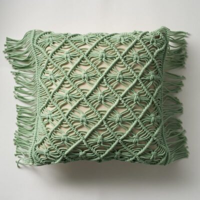 Μαξιλαροθήκη 43x43cm GOFIS HOME Natural Fog Green 196