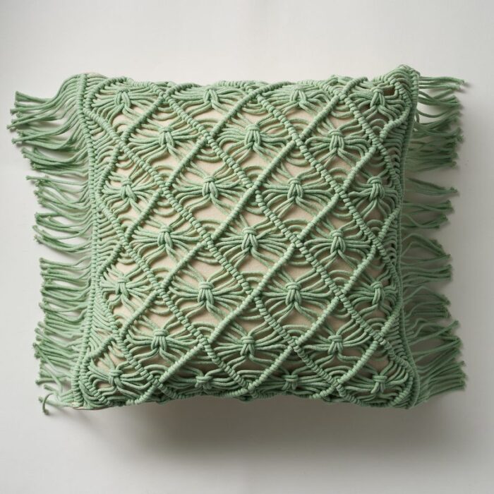 Μαξιλαροθήκη 43x43cm GOFIS HOME  Natural Fog Green 196