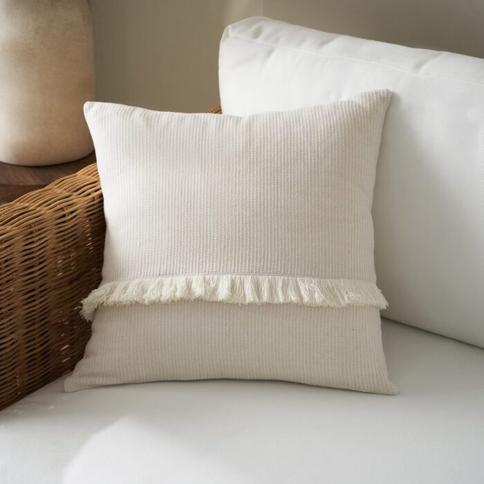 Μαξιλαροθήκη 50x50cm GOFIS HOME  Odessa Off White 533/05