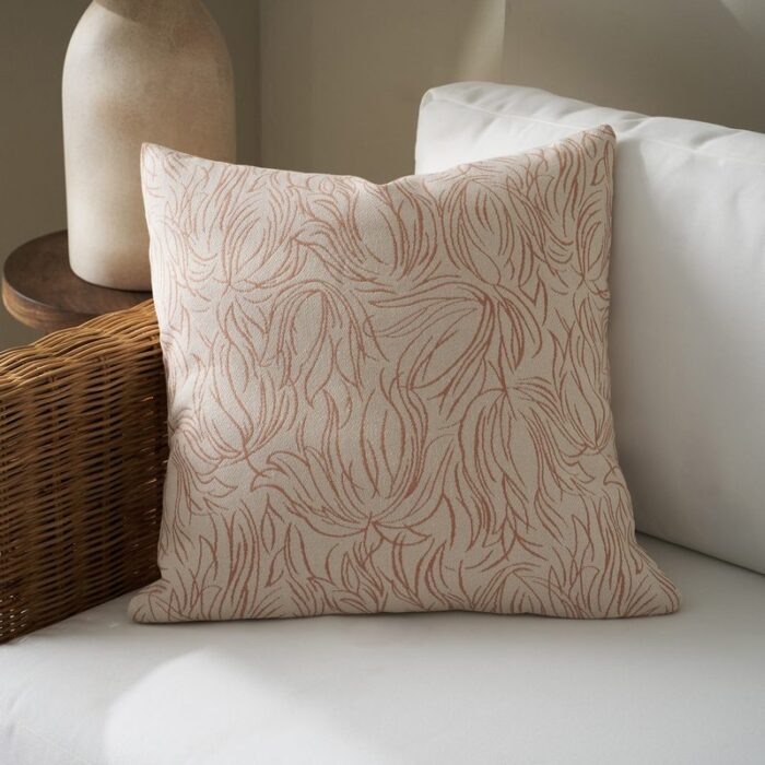 Μαξιλαροθήκη 50x50cm GOFIS HOME  Delia Dusted Clay 563/03