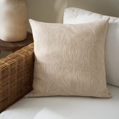 Μαξιλαροθήκη 50x50cm GOFIS HOME Delia Natural Ecru 563/06