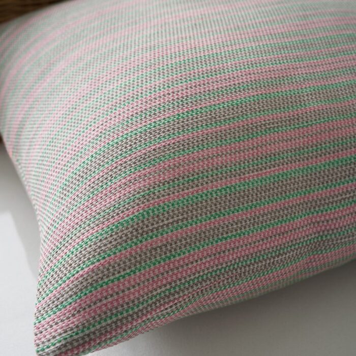 Μαξιλαροθήκη 50x50cm GOFIS HOME  Nymeria Pink Stripe 574/17 - Image 2