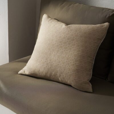 Μαξιλαροθήκη 50x50cm GOFIS HOME Solenne Almond Beige 591/06