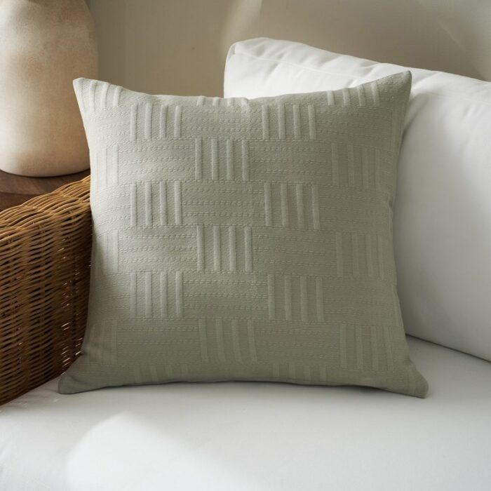 Μαξιλαροθήκη 50x50cm GOFIS HOME  Calyra Smoke Green 654/07