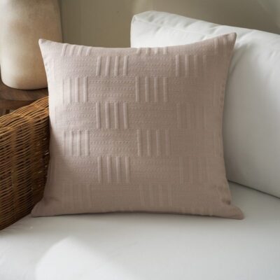 Μαξιλαροθήκη 50x50cm GOFIS HOME Calyra Warm Beige 654/21