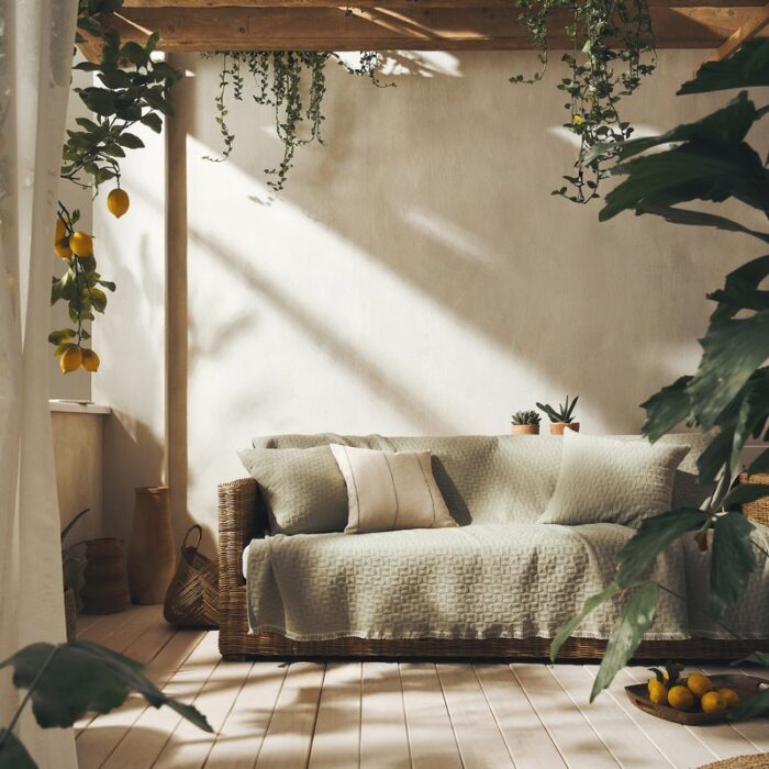 Ριχτάρι Τετραθέσιου 180x350cm GOFIS HOME  Eliena Smoke Green 402/07 - Image 5