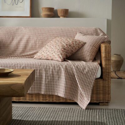 Ριχτάρι Πολυθρόνας 180x180cm GOFIS HOME Elysia Dusty Rust 531/02