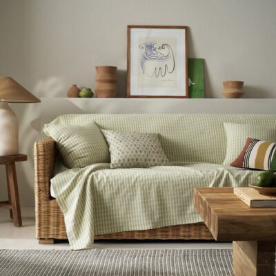 Ριχτάρι Πολυθρόνας 180x180cm GOFIS HOME Elysia Garden Green 531/18