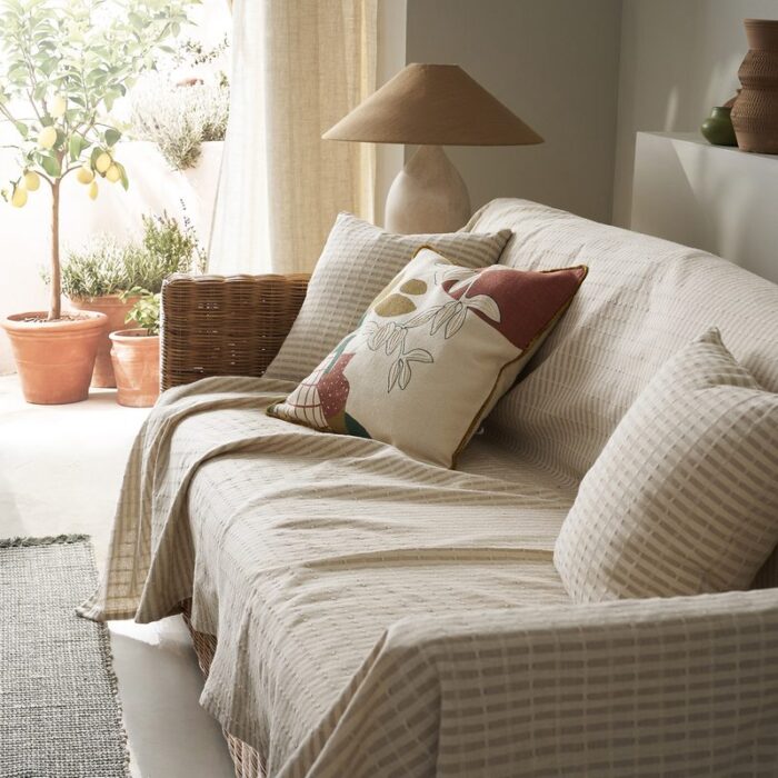 Ριχτάρι Διθέσιου 180x250cm GOFIS HOME  Elysia Hemp Beige 531/06 - Image 3