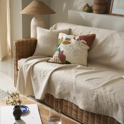 Ριχτάρι Διθέσιου 180x250cm GOFIS HOME Elysia Hemp Beige 531/06 - Image 4