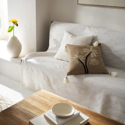 Ριχτάρι Διθέσιου 180x250cm GOFIS HOME Clover Polar White 558/16 - Image 3