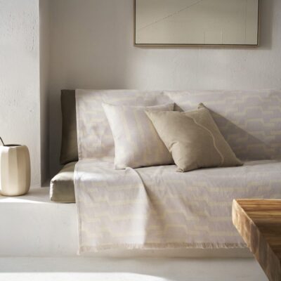 Ριχτάρι Διθέσιου 180x250cm GOFIS HOME Clover Silver Grey 558/19