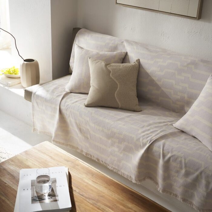 Ριχτάρι Διθέσιου 180x250cm GOFIS HOME  Clover Silver Grey 558/19 - Image 3