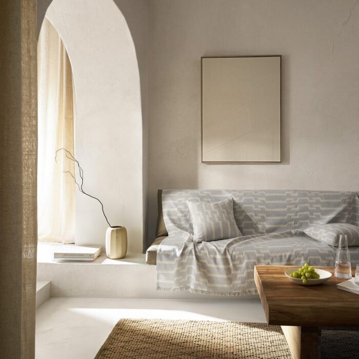 Ριχτάρι Τετραθέσιου 180x350cm GOFIS HOME  Clover Grey 558/15 - Image 5