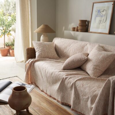 Ριχτάρι Πολυθρόνας 180x180cm GOFIS HOME Delia Dusted Clay 563/03 - Image 3