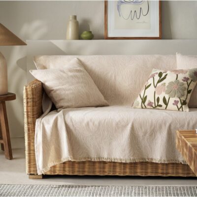 Ριχτάρι Διθέσιου 180x250cm GOFIS HOME Delia Sesame Beige 563/06