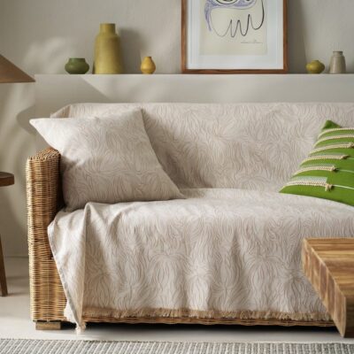 Ριχτάρι Τριθέσιου 180x310cm GOFIS HOME Delia Natural Ecru 563/05