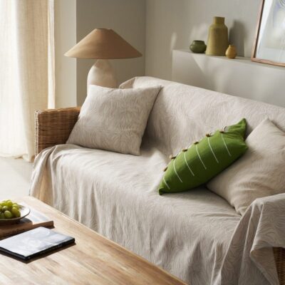 Ριχτάρι Τριθέσιου 180x310cm GOFIS HOME Delia Natural Ecru 563/05 - Image 3