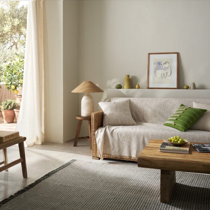 Ριχτάρι Τριθέσιου 180x310cm GOFIS HOME  Delia Natural Ecru 563/05 - Image 6