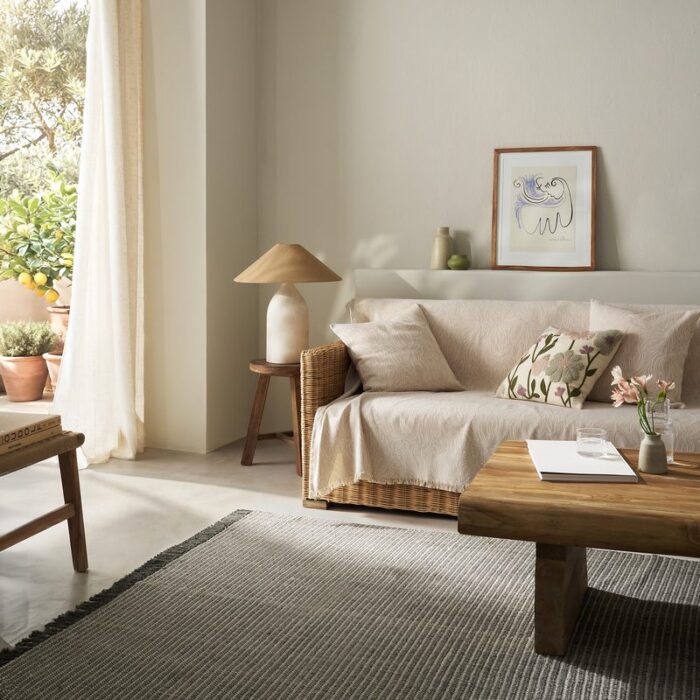 Ριχτάρι Τετραθέσιου 180x350cm GOFIS HOME  Delia Sesame Beige 563/06 - Image 6