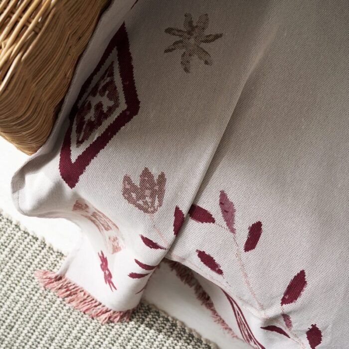 Ριχτάρι διακόσμησης 180x210cm GOFIS HOME  Ishara Cherry 573/02 - Image 4