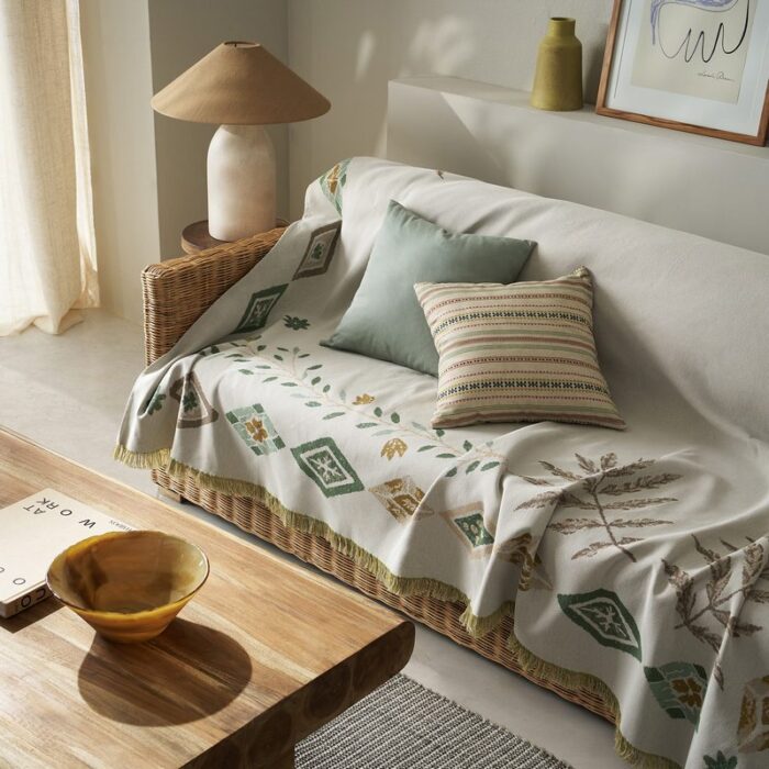 Ριχτάρι διακόσμησης 180x210cm GOFIS HOME  Ishara Garden Green 573/07