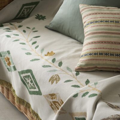 Ριχτάρι διακόσμησης 180x210cm GOFIS HOME Ishara Garden Green 573/07 - Image 4