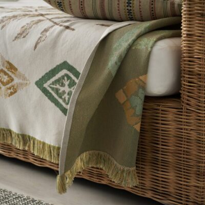 Ριχτάρι διακόσμησης 180x210cm GOFIS HOME Ishara Garden Green 573/07 - Image 5