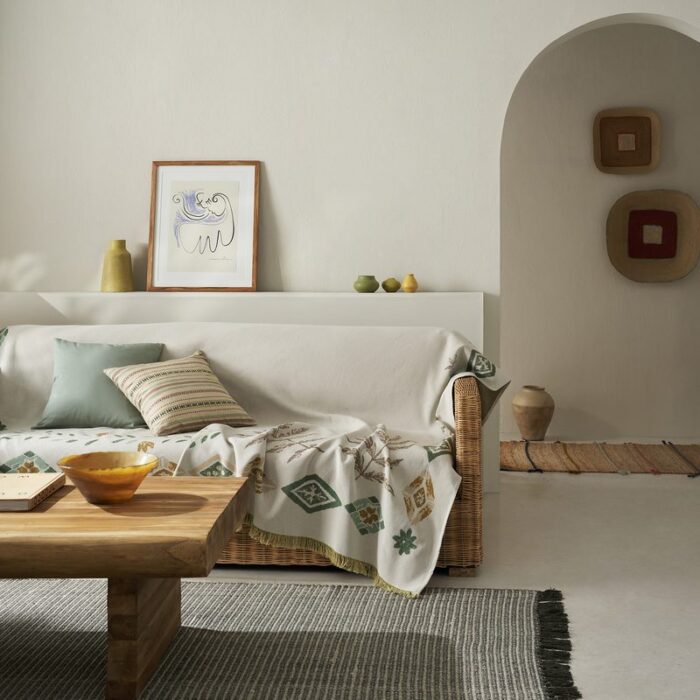 Ριχτάρι διακόσμησης 180x210cm GOFIS HOME  Ishara Garden Green 573/07 - Image 6