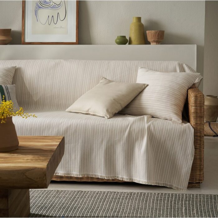 Ριχτάρι Πολυθρόνας 180x180cm GOFIS HOME  Nymeria Beige 574/06