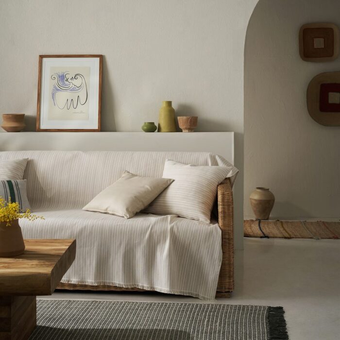 Ριχτάρι Πολυθρόνας 180x180cm GOFIS HOME  Nymeria Beige 574/06 - Image 6