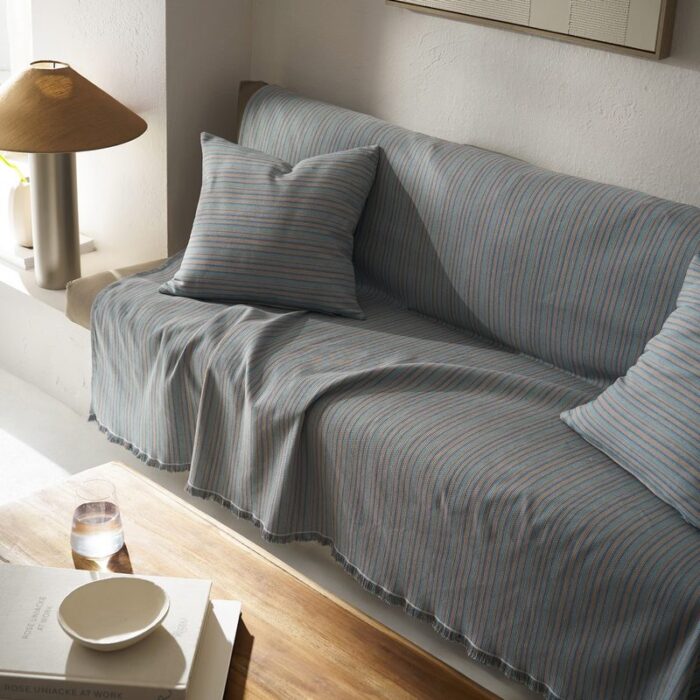 Ριχτάρι Διθέσιου 180x250cm GOFIS HOME  Nymeria Jean Blue 574/01 - Image 3