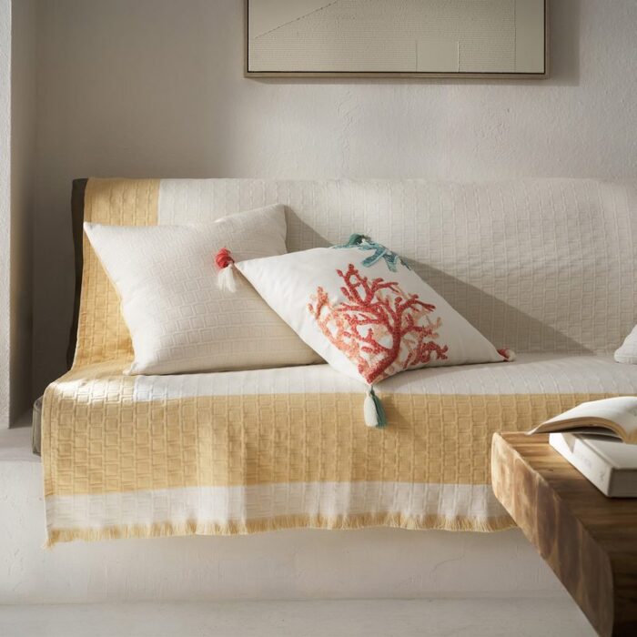 Ριχτάρι Πολυθρόνας 180x175cm GOFIS HOME  Solenne Sun Yellow 591/04 - Image 4