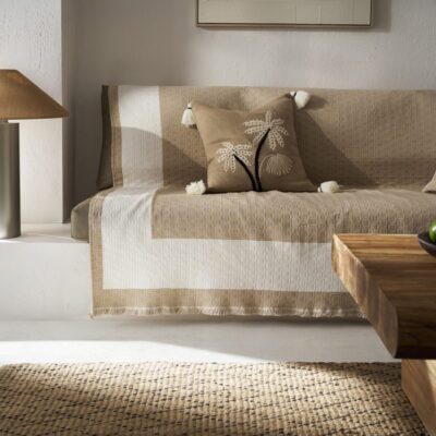 Ριχτάρι Τριθέσιου 180x300cm GOFIS HOME Solenne Almond Beige 591/06