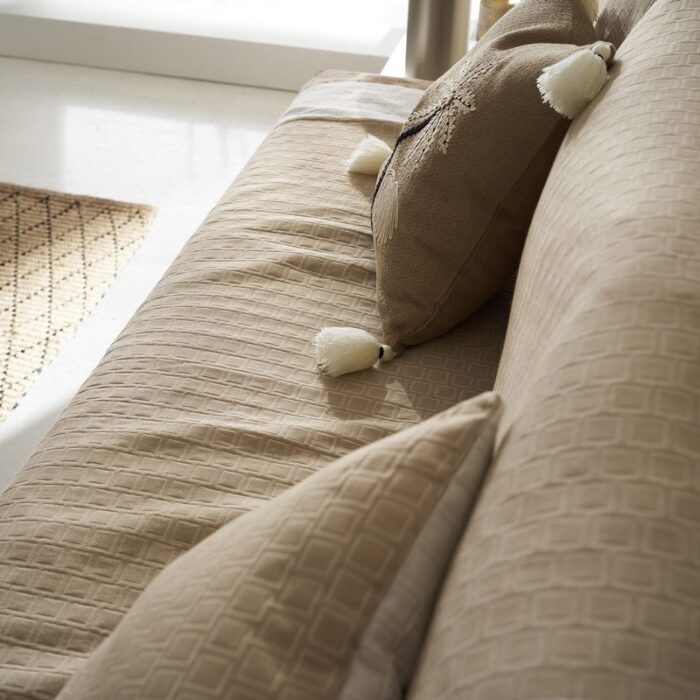 Ριχτάρι Τριθέσιου 180x300cm GOFIS HOME  Solenne Almond Beige 591/06 - Image 3