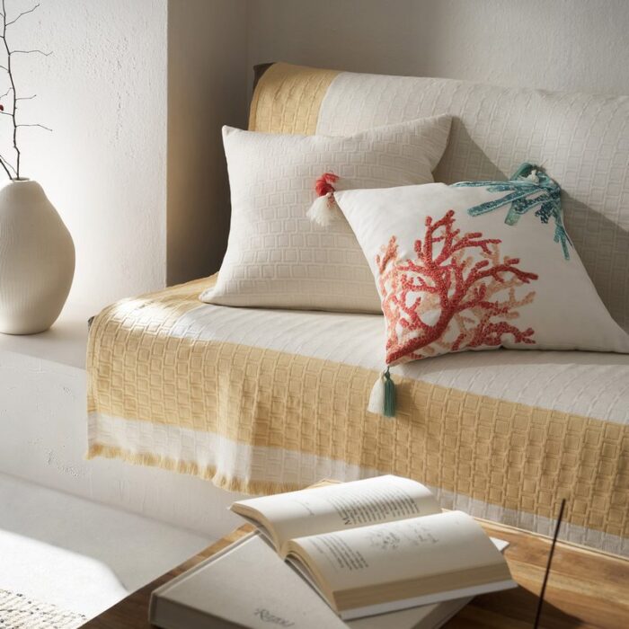 Ριχτάρι Τετραθέσιου 180x350cm GOFIS HOME  Solenne Sun Yellow 591/04