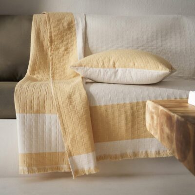 Ριχτάρι Τετραθέσιου 180x350cm GOFIS HOME Solenne Sun Yellow 591/04 - Image 5