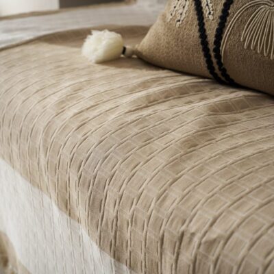 Ριχτάρι Τετραθέσιου 180x350cm GOFIS HOME Solenne Almond Beige 591/06 - Image 2