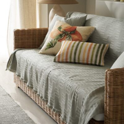 Ριχτάρι Πολυθρόνας 180x175cm GOFIS HOME Calyra Smoke Green 654/07 - Image 4