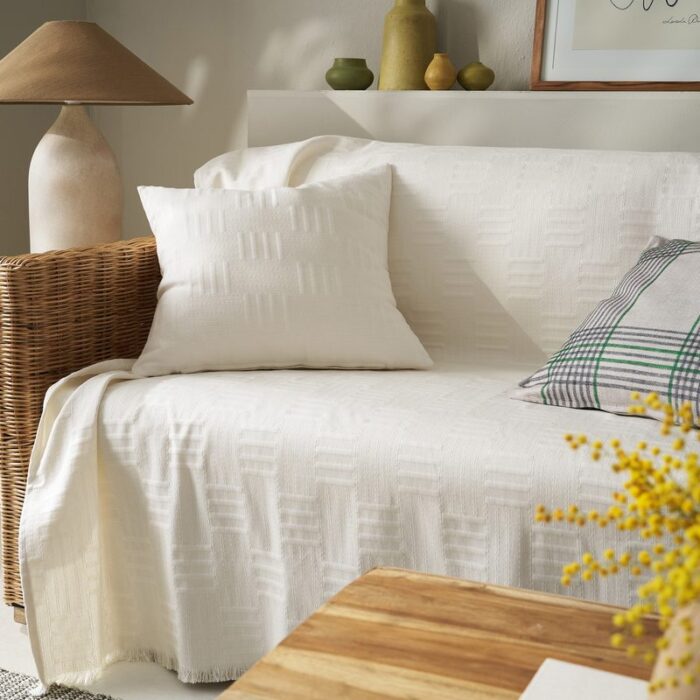 Ριχτάρι Τριθέσιου 180x300cm GOFIS HOME  Calyra Ivory  654/05