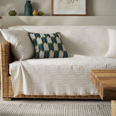 Ριχτάρι Τριθέσιου 180x300cm GOFIS HOME Calyra Natural Beige 654/06