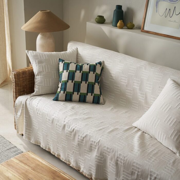 Ριχτάρι Τριθέσιου 180x300cm GOFIS HOME  Calyra Natural Beige 654/06 - Image 3