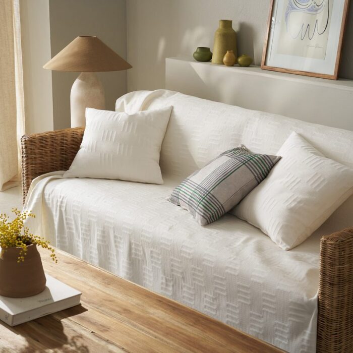 Ριχτάρι Τετραθέσιου 180x350cm GOFIS HOME  Calyra Ivory  654/05 - Image 3