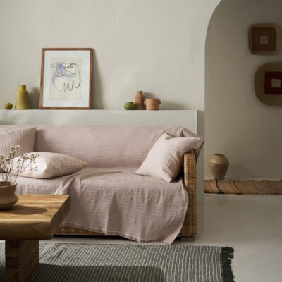 Ριχτάρι Τετραθέσιου 180x350cm GOFIS HOME Calyra Warm Beige 654/21