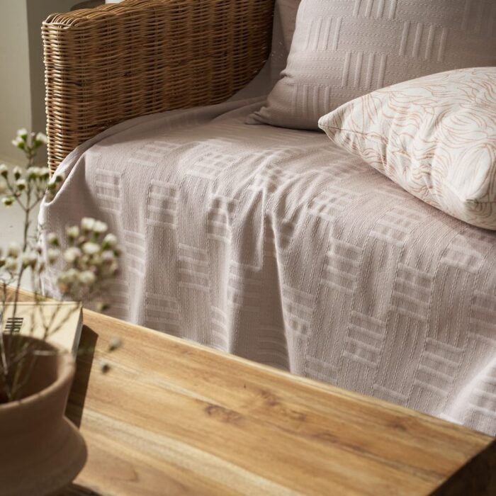 Ριχτάρι Τετραθέσιου 180x350cm GOFIS HOME  Calyra Warm Beige 654/21 - Image 4