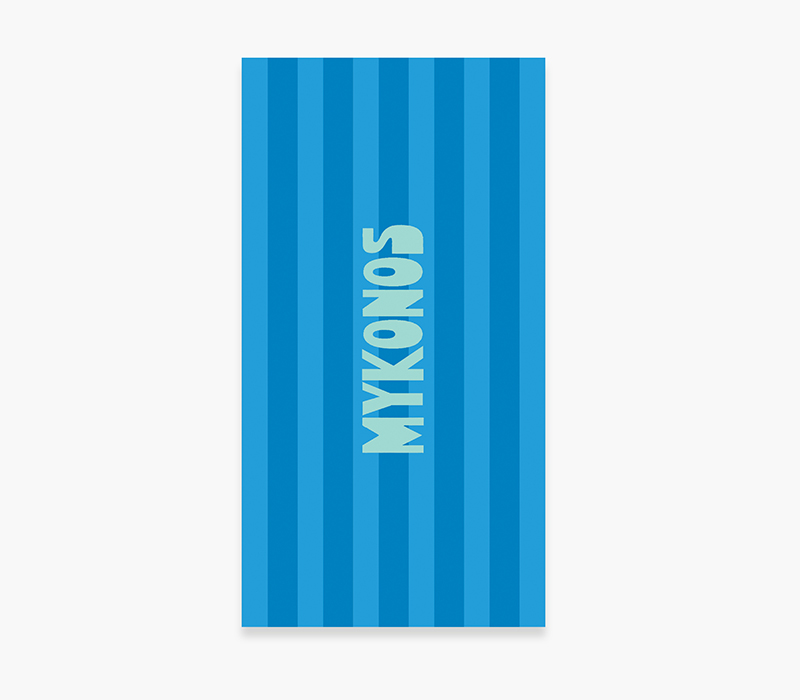 NEF NEF HOMEWARE ΠΕΤΣΕΤΑ ΘΑΛΑΣΣΗΣ MYKONOS 80X160, 100% BAMBAKI